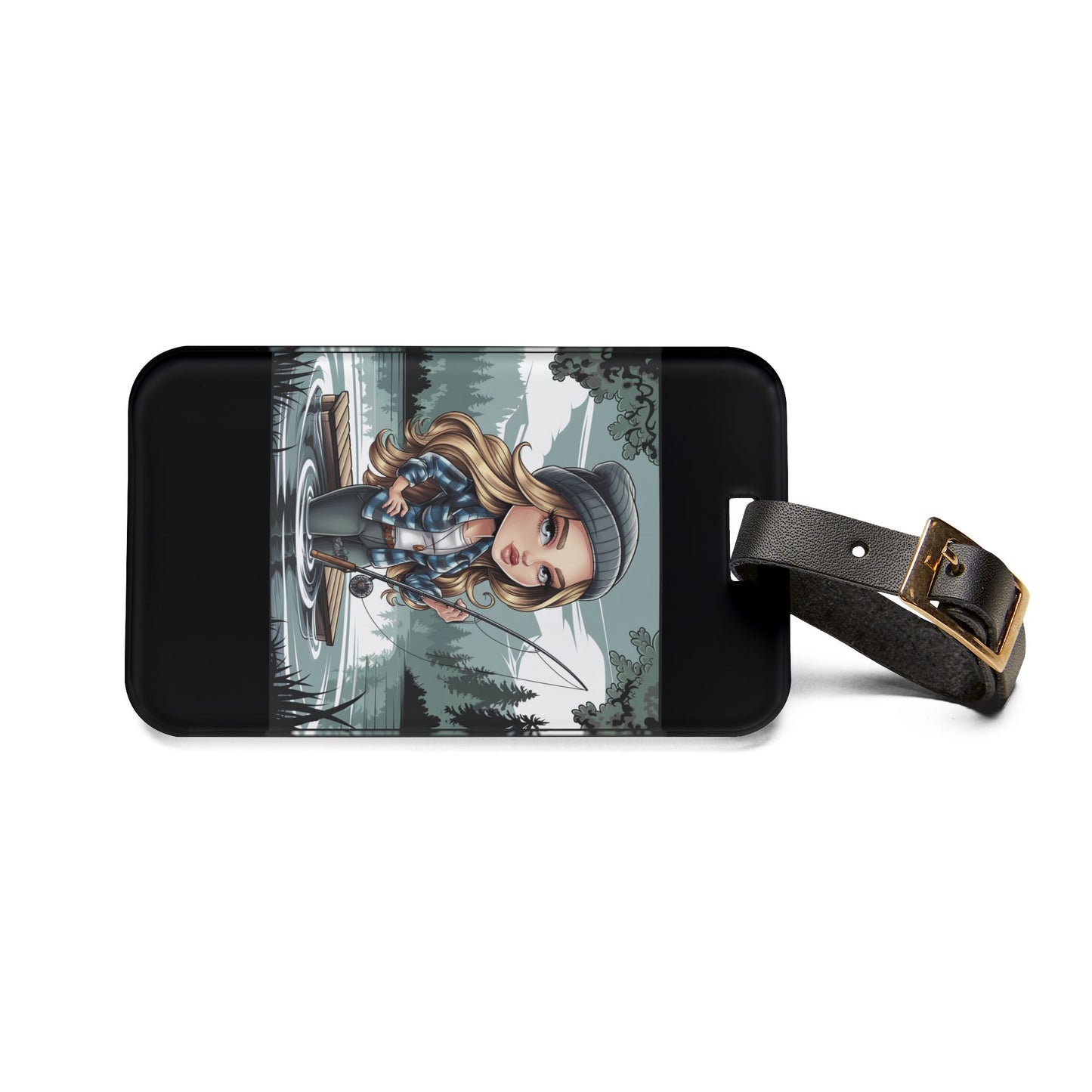 Gone Fishin' Luggage Tag