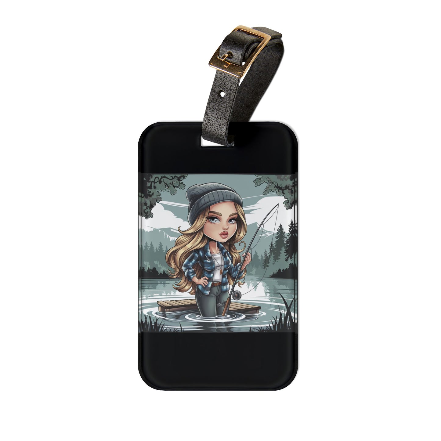 Gone Fishin' Luggage Tag
