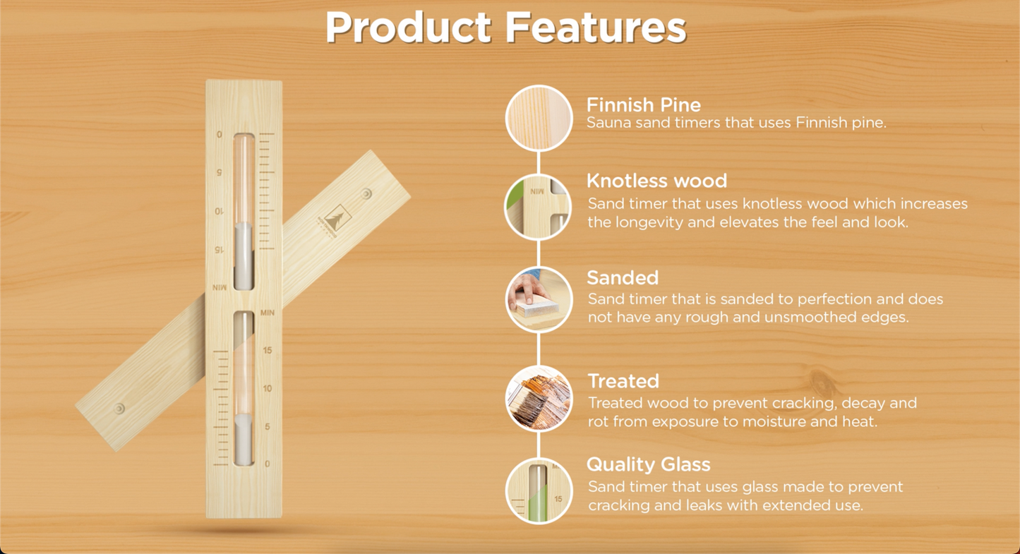 Finnish Pine Tranquility Sand Timer