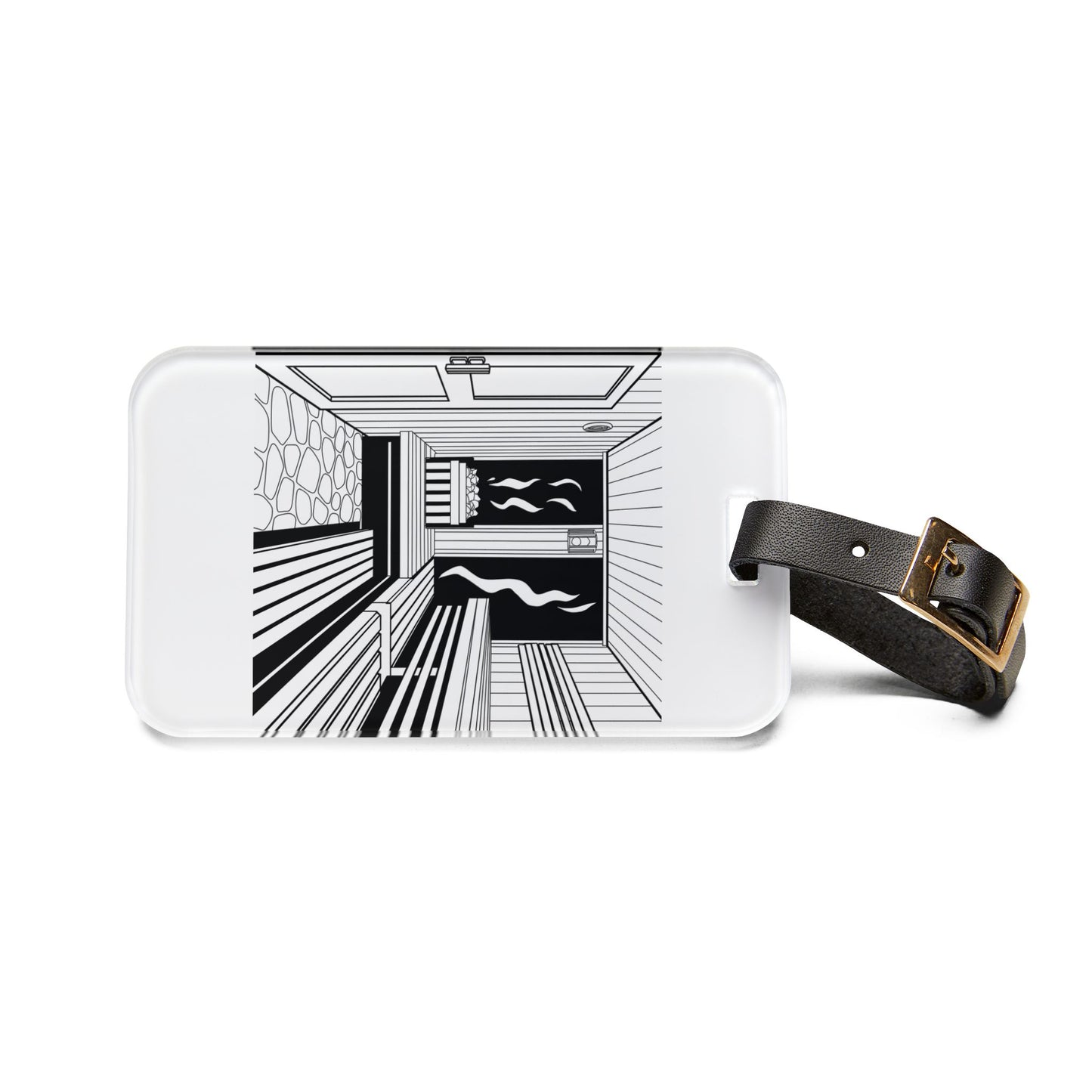 Sauna Luggage Tag