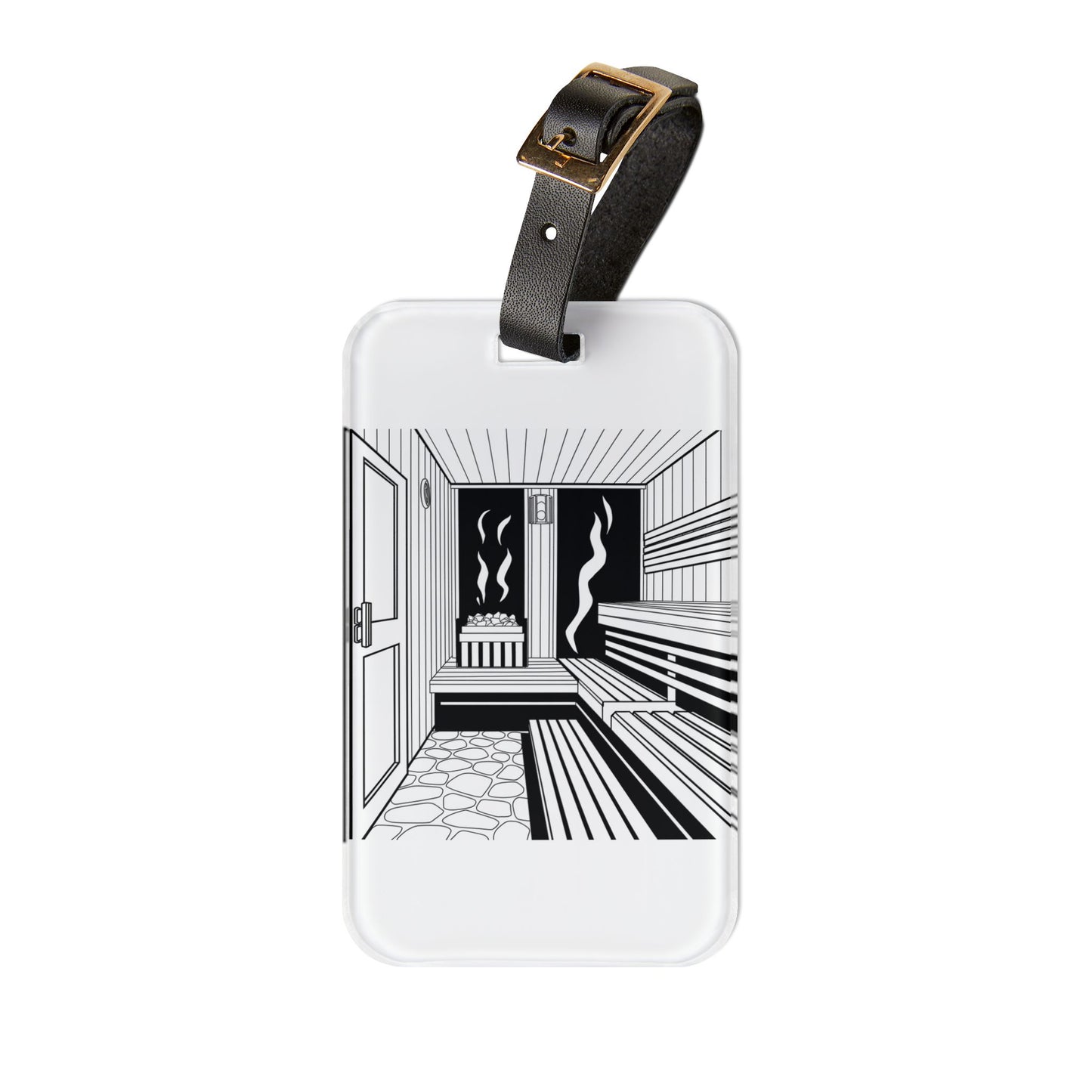 Sauna Luggage Tag