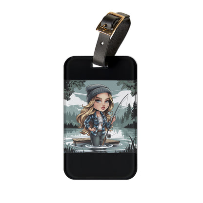Gone Fishin' Luggage Tag