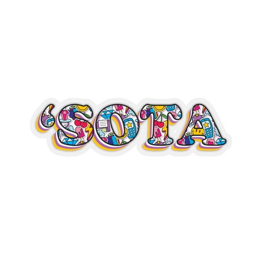 'SOTA 90's Water Bottle Sticker