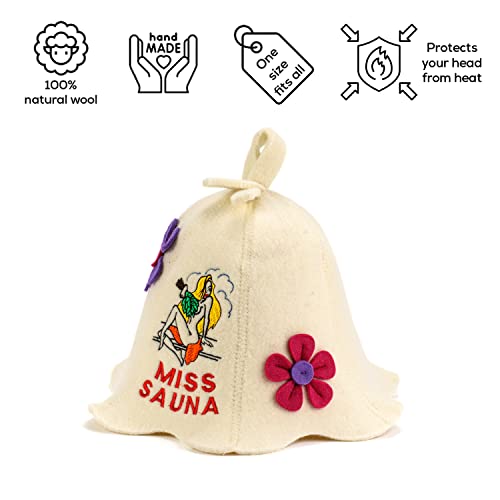 Blooming Beauty Sauna Hat: A Timeless Masterpiece